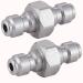 Alien Play 2 PCS 8mm Stainless Steel Male to Male Plug Refill Nipple Quick Disconnect Coupler, Double End Male Foster Fitting Fill Nipple for HPA PCP Paintball SCBA Tank Quick Release Filling Adapter
