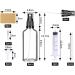 8 Pack 100ml Mini Transparent Glass Spray Bottles - Perfect for Perfume & Atmosphere - Buy Online on GoSupps.com