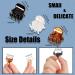 Mini Hair Claw Clips for Girls - 36 pcs Durable Small Jaw Clamps in Transparent Box - Ideal Plastic Tiny Clips for Kids Hairstyles (Black, Brown, Clear) - Buy Online on GoSupps.com