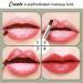 Retractable Lip Brush with Cap - Professional Makeup Tool for Lipstick & Gloss - Silver - Buy Online on GoSupps.com