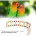 Pet Parrot Suspension Bridge Wooden Bird Cage Ladder Bridge Climbing Swing Toy for Cockatiel Parakeet Bird Perch Stand Pet Bird Cage Accessories for Rats Hamster Squirrel (6x48cm) - Buy Online on GoSupps.com