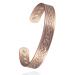 Copper Bracelets for Men Women 6.88in Pure Copper Vintage Adjustable Magnetic Bracelet Magnetic Jewelry Present(1016)