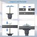 Hemmotop 5ft x 6.5ft T-Shape Backdrop Stand for Green Screen - Adjustable Photo Background Stand with 4 Clip Clamps and Carry Bag, Ideal for Video Studio, Parties - Portable and Easy to Use - Buy Online on GoSupps.com