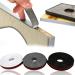 Beautifully adhesive edge protection self-adhesive soft TPE edge protection baby for pulling and sticking on foldable edge protection for cabinet repair (1 x9.8 ' black) and25mm* 3m black