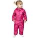 Peter Storm Girls' Waterproof and Breathable Suit Kids' All in One Rain Suit Splash Suit Puddle Suit Outdoors Walking Trekking Hiking and Camping Clothing 12-18 Months Pink