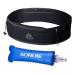 AONIJIE Running Belt Fanny Pack with 250ml Soft Water Bottle Flask for Women Men, Moisture Wicking Waist Pack Great for Marathon Climbing Jogging Cycling, for 6.8in Mobile Phone (Full Black: S/M)