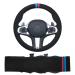 For BMW M Sport G30 G31 G32 G20 G21 G11 G12 G14 G15 G16 X3 G01 X4 G02 X5 G05 X7 G07 Soft Black Car Steering Wheel Cover