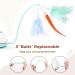Pawaboo 2 in 1 Electric Cat Toys USB Rechargeable Automatic Cat Exercise Teaser Toy with 3pcs Replacement Indoor Interactive Cat Toy Pop and Play Feather Teaser Wand Toy for Cat Kitten Kitty Green - Buy Online on GoSupps.com