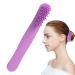 Scalp Massage Curve Brush with Long Handle - Soft Hair Tie & Gossip Comb for All Hair Types - Violet - Buy Online on GoSupps.com
