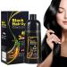 Hair Dye Shampoo Instant 3 in 1-100% Grey Coverage - Herbal Ingredients for Women & Men in Minutes 500mL 17.6 Fl Oz (Natural Black)
