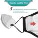 100 Pcs PM 2.5 Activated Carbon Filter | 5-Layer Replaceable Face Shield Filters | Anti Haze Filter Paper for Face Protection - Buy Online on GoSupps.com