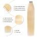 Yilite Tape Extensions Real Hair - Bleichblond 50cm 20 Pieces 50g | Invisible Silk Straight Skin Weft #613 - Buy Online on GoSupps.com