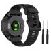ISABAKE Band for Garmin Forerunner 935/Forerunner 945/Forerunner 745,Compatible with Fenix 5/ Fenix 5plus/ Fenix 6/ Fenix 6 Pro/Approach S60 ,Soft Silicone 22mm Replacement Bands (Black)