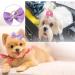 NA NA 20Pcs Dog Hair Bows with Elastic Rubber Bands Pearl Bow Pattern Hair Rope Set Hair Band Pet Grooming Products Puppy Grooming Hair Accessories for Puppies Cats and Other Small Pets - Buy Online on GoSupps.com