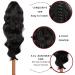 Ponytail Extensions Black Clip-In | 40cm Synthetic Hair - Realistic Look - 1B# 082A-16 - Buy Online on GoSupps.com