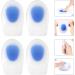 Buy 2 Pairs Gel Heel Inserts & Arch Support Cushions for Ultimate Comfort | Silicone Heel Cups for Outdoor Sports - Buy Online on GoSupps.com