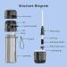 HandFan Water Bottle Fan 20oz - BPA Free with Straw, Filter & Rechargeable Mini Fan - Black - Buy Online on GoSupps.com