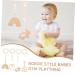 ibasenice Baby Gym Toys Set | Hanging Sensory Decor for Kids' Room | Newborn Bell Car Decorations | White Hemuhuan 26X8.5CM - Buy Online on GoSupps.com