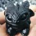 Natural Crystals and Stones Natural Obsidian Hand Carved with Lovely Obsidian Carved Crystal and Stone Healing Polished Mineral Trim for Decoration (Color : Grey)