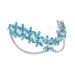IYOU Snowflakes Fairy Headband Blue Rhinestone Princess Crown Headpiece Crystal Cosplay Christmas Hair Accessories for Women