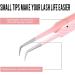 Fiber Tip Lash Tweezers - Professional 90 Degree Precision Tool Set for Eyelash Extensions | Pink Tweezers for Lash Suppliers - Buy Online on GoSupps.com