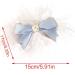 PLCPDM Hair Clip Bangs Clip Sweet Girls Duckbill Clip Headdress Hair Accessories Bow Hairpin Blue - Buy Online on GoSupps.com