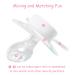 LittleForBig Large Shield Pacifier Generation II - Adult Size White Little Circus Carousel Pattern | Shop Now for International Shipping - Buy Online on GoSupps.com