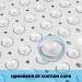 YINENN 21x21 Square Shower Mat - Non Slip, Washable, White - With Suction Cups and Drain Holes - Buy Online on GoSupps.com