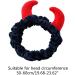 S-Trouble Plush Red Devil Horns Headband for Makeup Showers & Sports | Funny Festival & Party Hairband for Girls - Buy Online on GoSupps.com