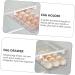 jojofuny 2pcs Out Holder Fridge Bin Eggs Hanging Container Refrigerator Drawer Egg Storage Tray re-usable Whitex2pcs 30.5X20X8.5cmx2pcs - Buy Online on GoSupps.com