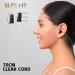 Corded Black Ear Plugs with Clear String - SNR 38dB Industrial Noise Cancelling Ear Buds - EARS SECRET Shadow L70 10Pairs - Buy Online on GoSupps.com
