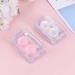 Milisten Travel Contact Lens Kit Case - 2 Pack with Tweezers & Solution Bottle for Women & Girls - White & Pink - Perfect for International Shipping - Buy Online on GoSupps.com
