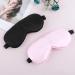Silky Sleep Masks 2 Pcs Set | Soft Satin Eye Covers for Men & Women | Adjustable Blackout Blindfold for Travel & Meditation (Black & Pink - Buy Online on GoSupps.com