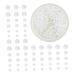 FRCOLOR 1 Box Nail Decorations Flatback Half Pearls Nail Art Bulk Crafts Dainty Jewelry Rhinestone Trim Nail Jewels Nail Gems Manicures Accessories Heart 3d Abs White 6.5X6.5X1cm