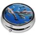 Killer Whale Mini Round Pill Box | 3 Compartment Travel Pill Organizer | Portable Medicine Case for Home & Office - Buy Online on GoSupps.com