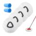 Replacement Mop Head Microfiber Spin Mop Refill Clean Pad Mop Head Refills Easy Cleaning Mop Head Replacement (4 Pack) 6 Count (Pack of 1)