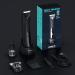 Intimate Razor for Men - Kibiy Electric Body Trimmer with Anti-Cut Ceramic Blades IPX7 Waterproof LED Display & Charging Station - Black with 2 Blades - Buy Online on GoSupps.com