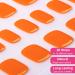Buy Ceboic Half-Hardened Gel Nail Foils - 26 Self-Adhesive Orange Pedicure Wraps | UV/LED Nail Polish Stripes for Perfect Toes - Buy Online on GoSupps.com