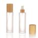 Cosidea 4 empty 100 ml bamboo lid Milk glass bottle with lotion donor refillable emulsion cosmetics cream bottles toilet items refill containers travel containers with 20 neck 100ml with lotion pump