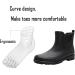Men's Waterproof Ankle Rain Boots - Rubber Garden Shoes Size 10 - Buy Online on GoSupps.com