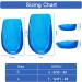 Buy Haofy Gel Heel Pillow Inserts - Orthopedic Silicone Cushion for Heel Spurs & Achilles Tendon Support - 1 Pair for Plantar Fasciitis Relief - Blue - Buy Online on GoSupps.com