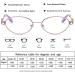 Zukky Anti-Blue Light Glasses for Women - Purple Oval Lens Hollow Temple Metal Frame Reader AM21 (Size: 1.5x) | Stylish Eye Protection - Buy Online on GoSupps.com