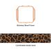 Elastic Leopard Band + Rose Gold Frame for Fitbit Blaze Series 6/Fitbit Blaze Smartwatch - 6.0-6.4'' Replacement Band for Men, Women, and Girls - Buy Online on GoSupps.com