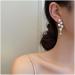 Boho Pearl Drop Earrings - Long Tassel & Gold Cluster Studs | Bridal & Wedding Jewelry for Women - Buy Online on GoSupps.com