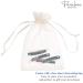 Parcelona French Mini Oblong Celluloid Acetate Hair Clips Set of 4 - Tortoise Shell-Black - Buy Online on GoSupps.com