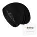Fittia Satin-Bonnet Silk Sleep Cap  Silk Hair Bonnet for Sleeping  Bamboo Beanie Hair Wrap for Curly Hair Sleeping  Unisex Medium Black