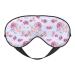 Red Roses Floral Print Sleep Eye Mask Night Light Blocking Blindfold Silk Sleeping Eye Shade for Men Women
