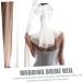 FOMIYES Bridal Short Veil Bachelorette Party Veil Short Veil with Comb Bridal Mesh Veil Bridal Veil Short Veil for Bachelorette Party Bride Hair Accessories Wedding White Rhinestones - Buy Online on GoSupps.com