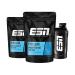 ESN isoclear whey isolate protein powder lemon Iced tea 2 x 1000 g + free Shaker protein limo with fruity delicious taste clear whey tested quality - made in germany lemon iced tea 3 -part set