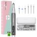 Nail milling mills for gel nails wireless 35000 rpm electrical nail cutter manicure set electrically with ceramic bits for nail skin shellac acrylic gel beginner professional gray